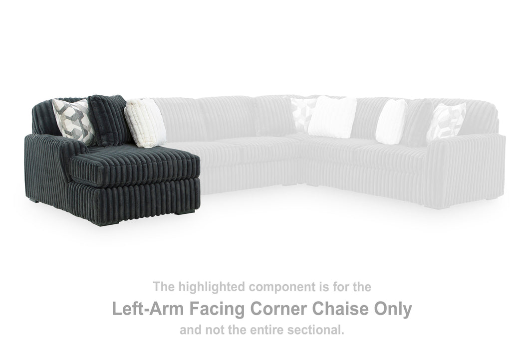 Midnight-Madness Sectional Sofa with Chaise