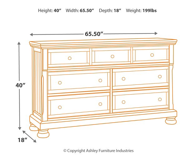 Flynnter Dresser and Mirror